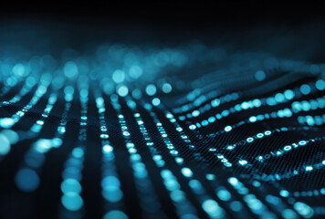 An abstract digital pattern showcasing modern technology and data flow, representing the essence of digital science.