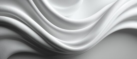 Fototapeta premium White fabric with a wave pattern