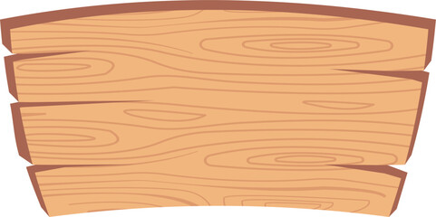 Rough textured blank wooden signboard