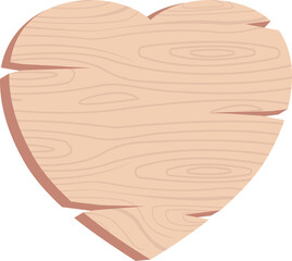 wooden heart shape