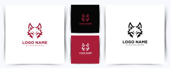 Bold Modern Wolf Head Logo Design for Strong Branding, Mascot Identity, and Professional Visual Symbol