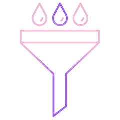 Outline Color Funnel icon