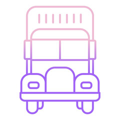 Outline Color Delivery Truck icon