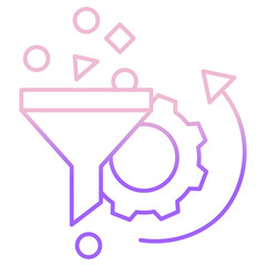 Outline Color Data Mining filter icon