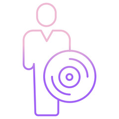 Outline Color Musician disk icon