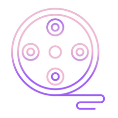 Outline Color reel icon
