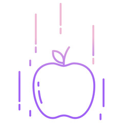 Outline Color Apple Gravity icon