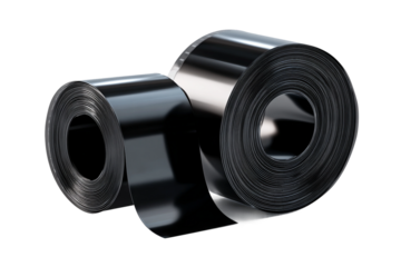 Classic camera film roll isolated on transparent background