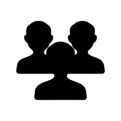 User group icon for team, community, people, and connection