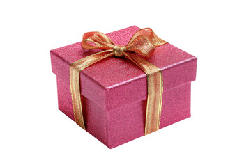 Obraz premium Festive gift box illustration isolated on transparent background