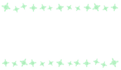 green glowing horizontal frame design