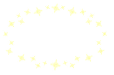 Yellow glowing round horizontal frame