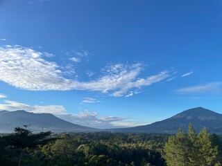 landscape in west sumatera