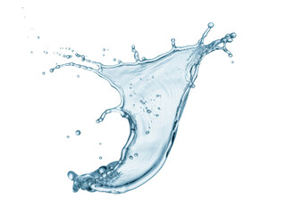 water splash isolated on white background.