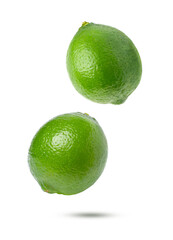 lime on white background