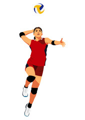 女子バレーボール選手