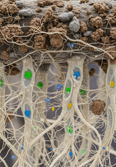 Neural Tissue with Cells and Extracellular Matrix Network