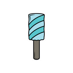 Colorful icon for toilet brush