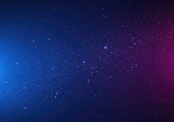 Obraz premium Abstract cosmic digital texture showing soft floating particles in a deep blue and purple environment with vibrant illumination ,energy ,wave ,reflection