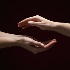 Gentle hands of an attendant offering comfort and support during the delivery process, symbolizing expertise in natural childbirth and maternal care ,wellness ,support ,homebirth