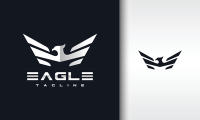 Modern Geometric Eagle Logo Design