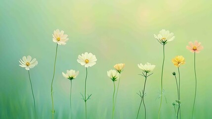 Whispering Cosmos on a Gentle Breeze