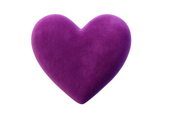 Fototapeta premium Plush purple heart representing love and affection
