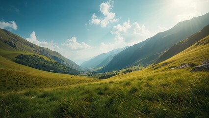 Obraz premium panorama of the mountains in the alps