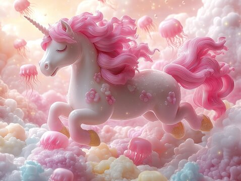 おしゃれピンクユニコーン Pink Unicorn