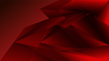ABSTRACT BACKGROUND WITH TRIANGLE GEOMETRIC SHAPES GRADIENT RED COLORFUL DESIGN VECTOR TEMPLATE GOOD FOR MODERN WEBSITE, WALLPAPER, COVER DESIGN, LANDING PAGE