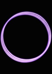 Abstract Multilayer Geometric Line Light on Black Background