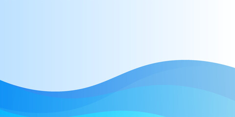 Abstract blue waves background, minimal waves design concept