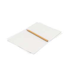 Simple Paper Sheets With Pencil