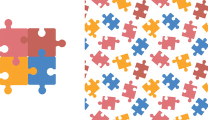 A Stunning Collection of Intricate, Colorful, and Seamless Puzzle Patterns Featuring Geometric Tessellations, Mosaic Art, Abstract Jigsaw Designs, Modern Tiled Motifs, Decorative Tile and Tessellation