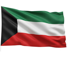 Kuwaiti flag flying