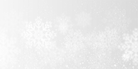 Realistic falling snow PNG overlay isolated on transparent background, seamless winter snowfall pattern for Christmas designs 66.