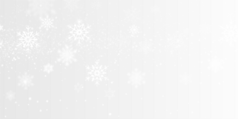 Realistic falling snow PNG overlay isolated on transparent background, seamless winter snowfall pattern for Christmas designs 51.