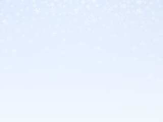Realistic falling snow PNG overlay isolated on transparent background, seamless winter snowfall pattern for Christmas designs 38.