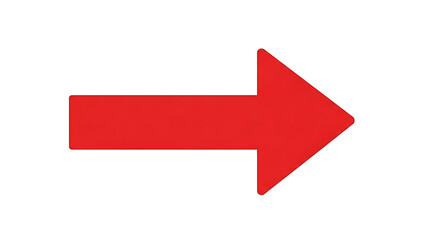 Large red right arrow on white background