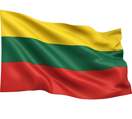 Lithuanian flag flying