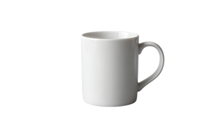 White Ceramic Coffee Mug In 3D Render