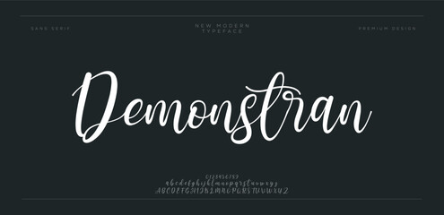 Demonstran &ndash; Playful Modern Brush Script