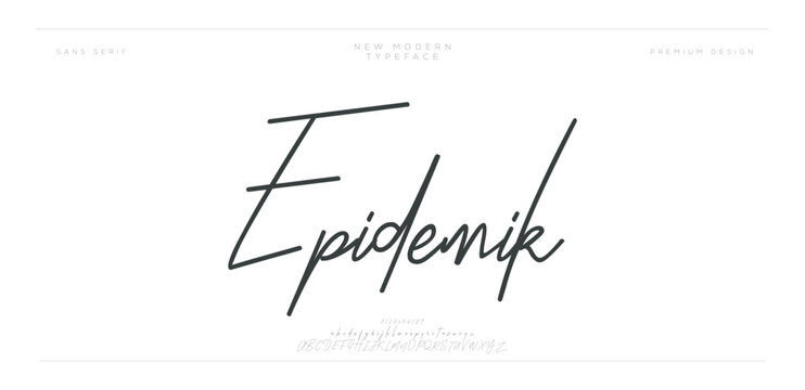 Epidemik &ndash; Clean Minimal Signature Font