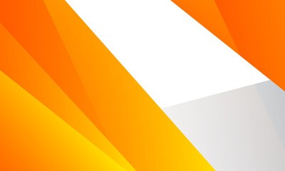 Abstract orange geometric on white background. Vector illustration