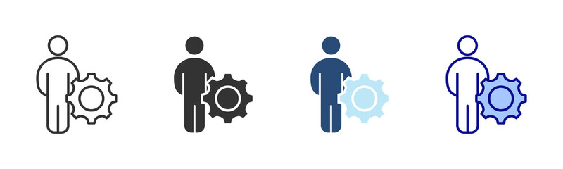 Supervisor Icon Set. Designed In Multi Style