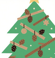 seamless pattern with trees