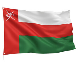 Omani flag flying