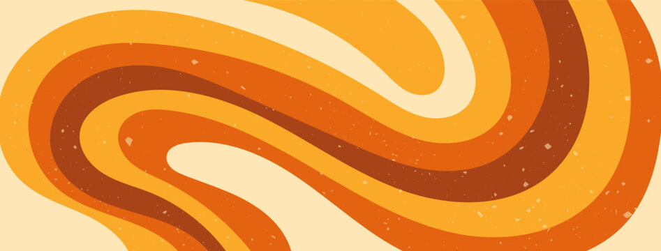 Zebra groovy Y2K orange color wave.