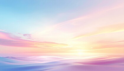 A refined abstract canvas defined by the floating tones of an ethereal soft gradient, forming smooth luminous diffusion and subtle chromatic harmony across a tranquil atmospheric field