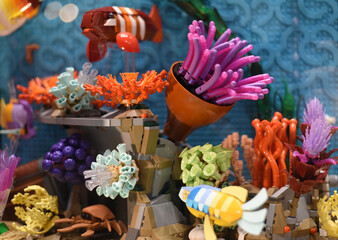 Fototapeta premium Lego composition. Aquarium